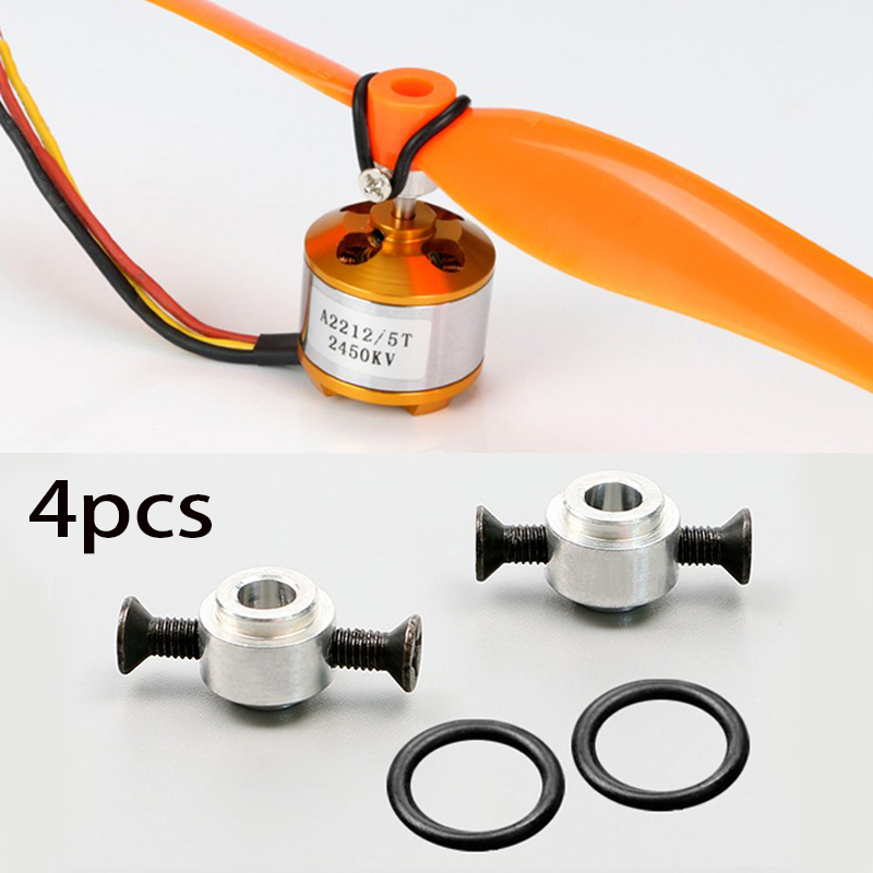 Brushless Motor Thrust Test Stand - 4PCS 3.0/3.17/4.0 มม.เครื่องบินใบพัดป้องกันอะแดปเตอร์ PROP Saver พร้อมสกรูยาง